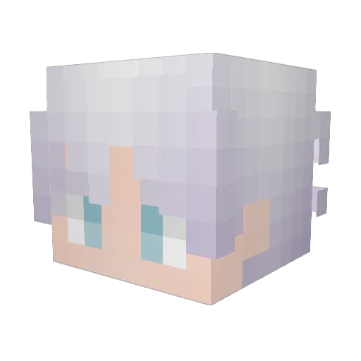 DoujinBuddhist Minecraft avatar head, 3D render