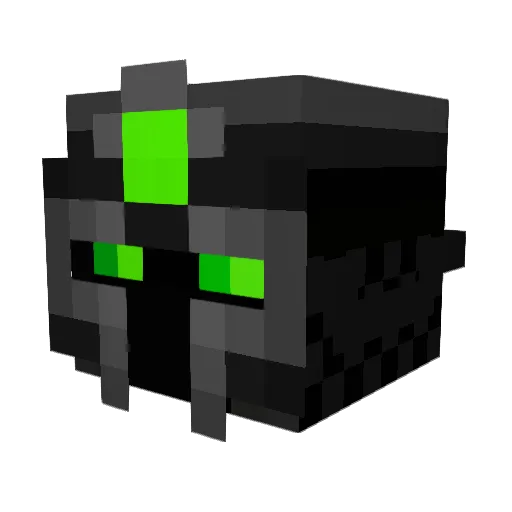 DoukDouk Minecraft avatar head, 3D render