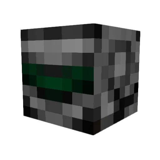 Doukguy Minecraft avatar head, 3D render