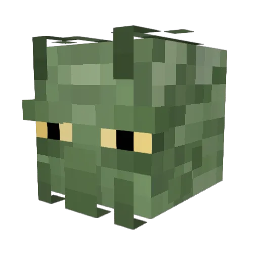 Doukrat Minecraft avatar head, 3D render