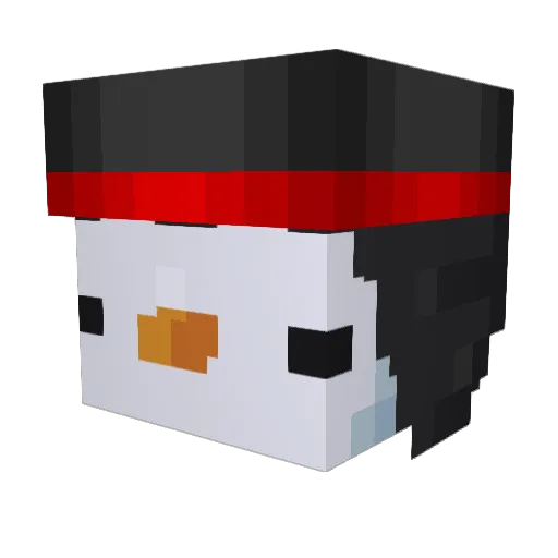 Douma_NgK Minecraft avatar head, 3D render