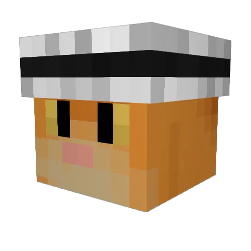 Doumai13 Minecraft avatar head, 3D render