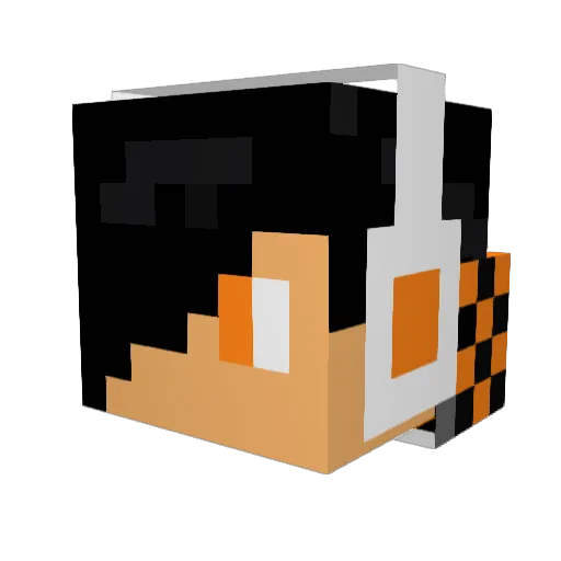 Dounat12 Minecraft avatar head, 3D render