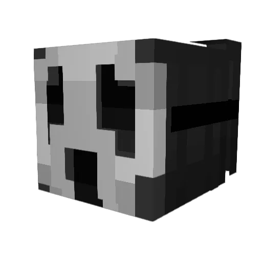 Dounces Minecraft avatar head, 3D render