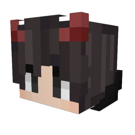 Dousty Minecraft avatar head, 3D render