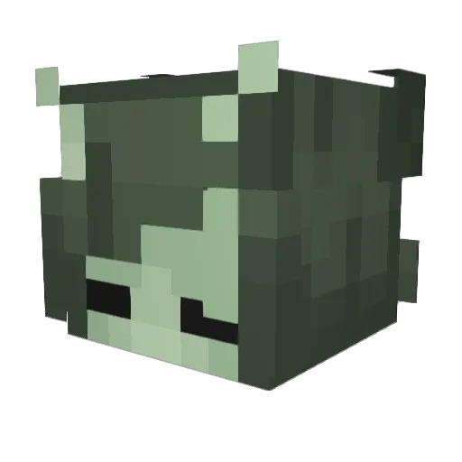 DouteiDesu Minecraft avatar head, 3D render