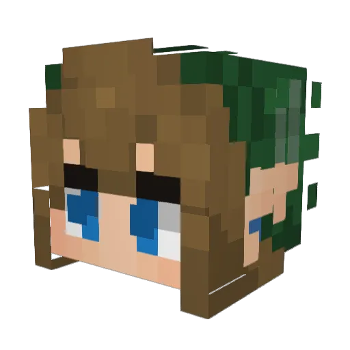 DoutorLighT01 Minecraft avatar head, 3D render