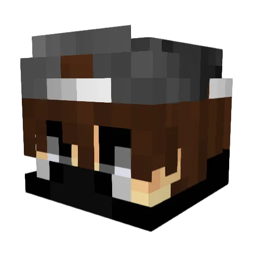 Doutorpvp Minecraft avatar head, 3D render