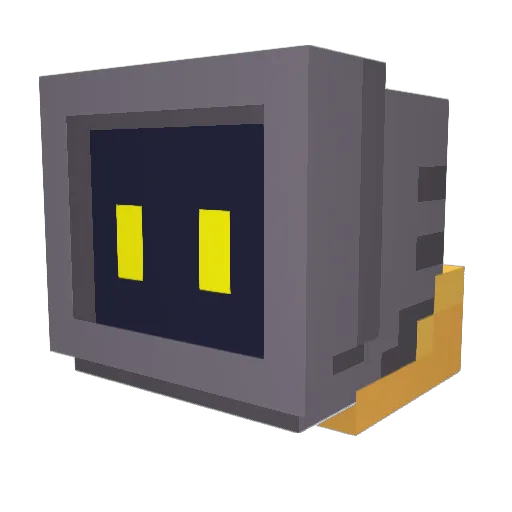 Douugs Minecraft avatar head, 3D render