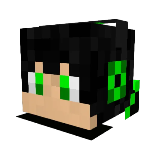 DouwNico Minecraft avatar head, 3D render
