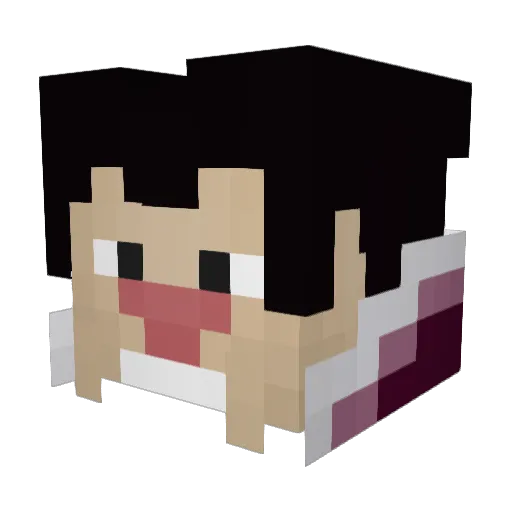 DovaResin Minecraft avatar head, 3D render