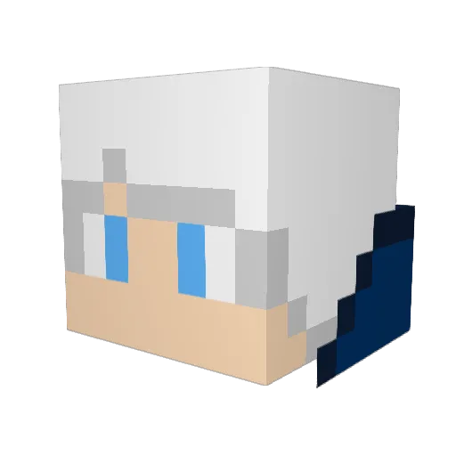 DovahNicky Minecraft avatar head, 3D render