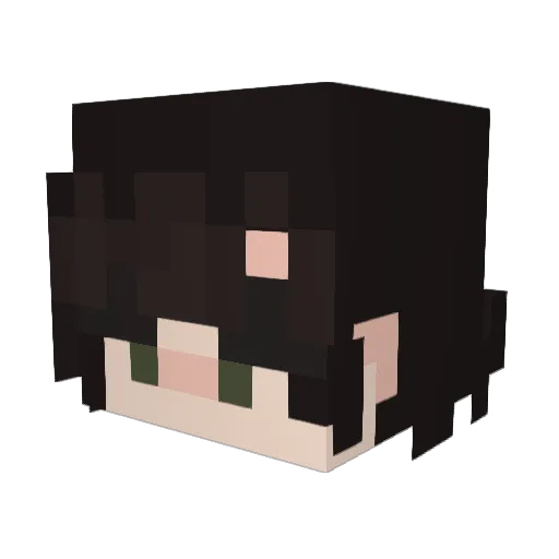 Doveinityy Minecraft avatar head, 3D render