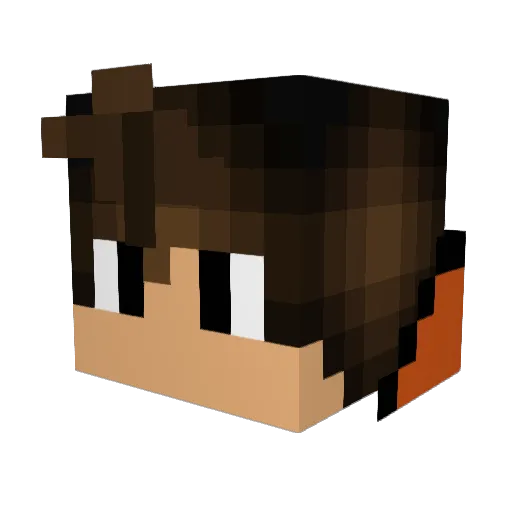 Dover_Playz Minecraft avatar head, 3D render