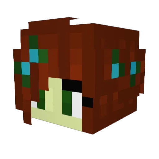 Dovewing125 Minecraft avatar head, 3D render