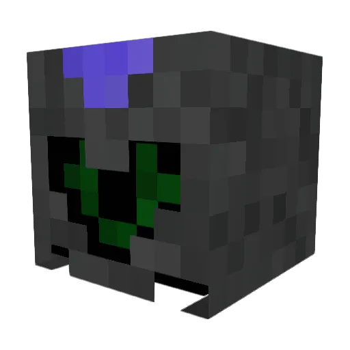 Dovikula Minecraft avatar head, 3D render