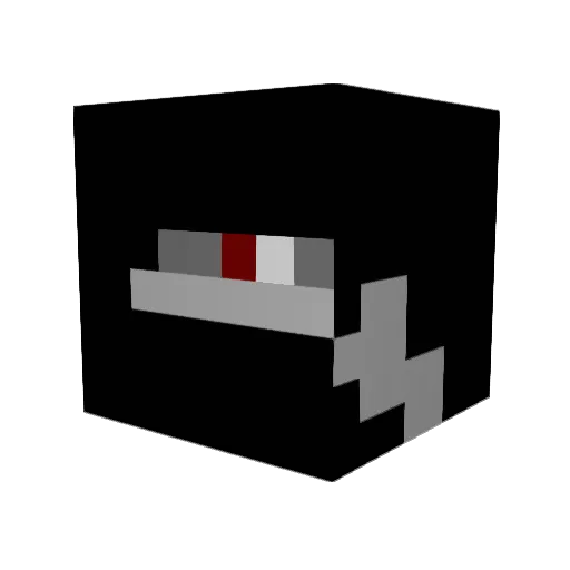 Dovodx Minecraft avatar head, 3D render