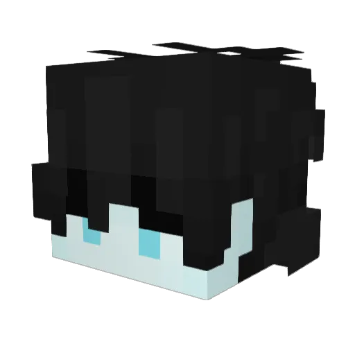 Dovy_02 Minecraft avatar head, 3D render