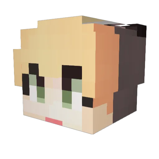 Dovy_Y Minecraft avatar head, 3D render