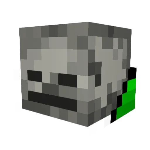 Dowdall Minecraft avatar head, 3D render
