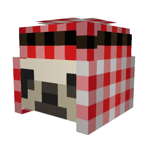 Dowden11 Minecraft avatar head, 3D render