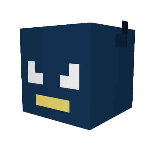 Dowedas Minecraft avatar head, 3D render