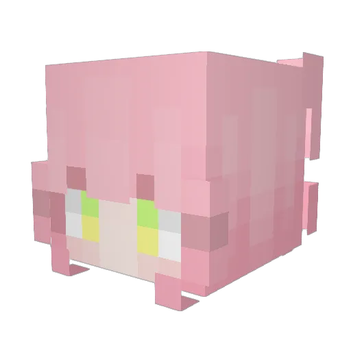 Dowha_0226 Minecraft avatar head, 3D render