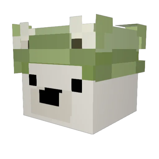 DowitoBowito Minecraft avatar head, 3D render