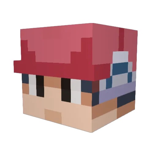 Dowle98 Minecraft avatar head, 3D render