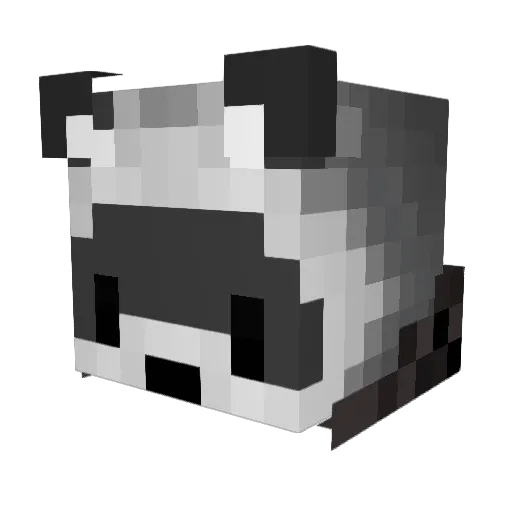 DownCape Minecraft avatar head, 3D render