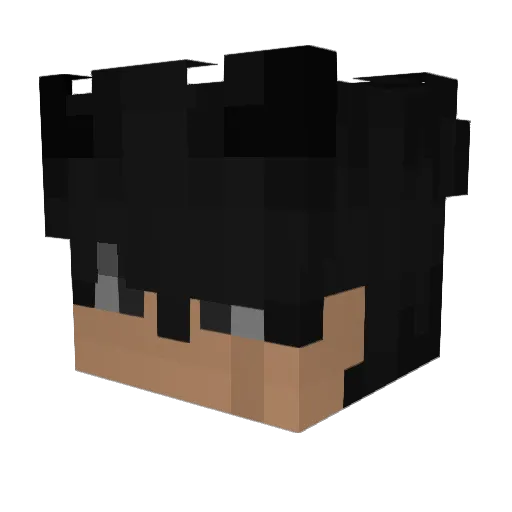DownDStair Minecraft avatar head, 3D render