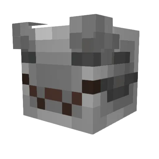 DownOnFire Minecraft avatar head, 3D render