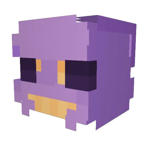 DownRealBad Minecraft avatar head, 3D render