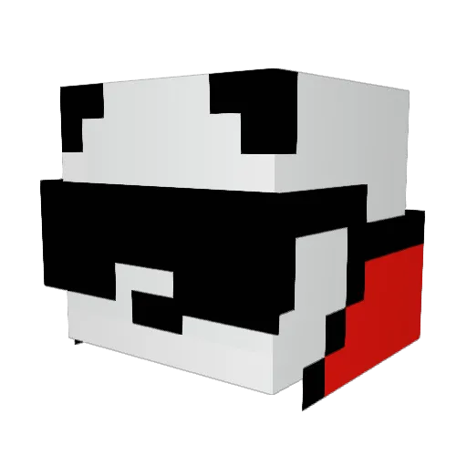 Downer675 Minecraft avatar head, 3D render