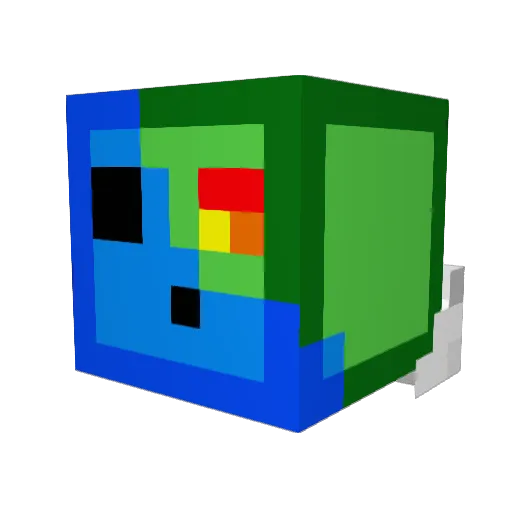 Downhill4Fun Minecraft avatar head, 3D render