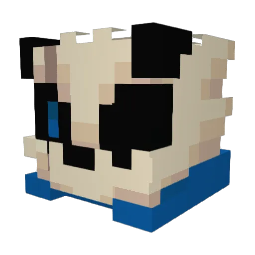 Download_MD Minecraft avatar head, 3D render