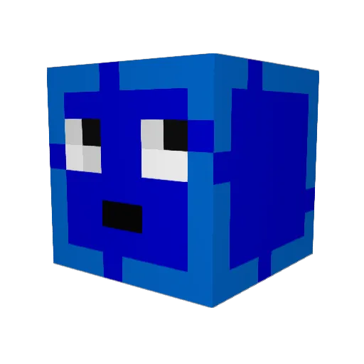 DownoBE Minecraft avatar head, 3D render