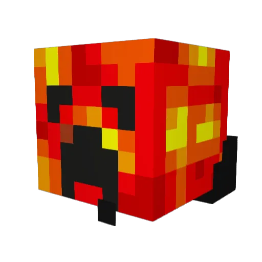 Downrafi Minecraft avatar head, 3D render