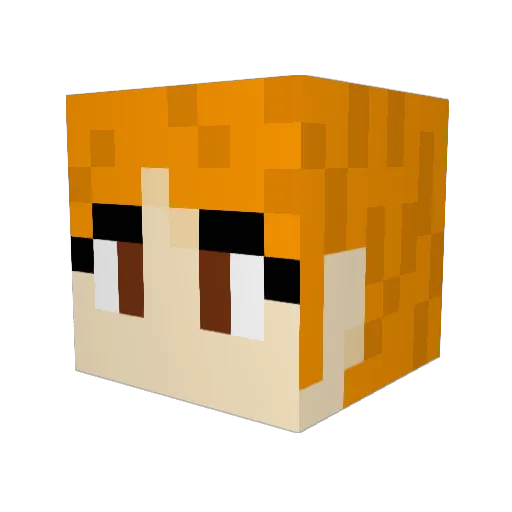 DownstairsShelf Minecraft avatar head, 3D render