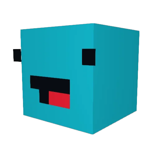 DownwardPie3301 Minecraft avatar head, 3D render