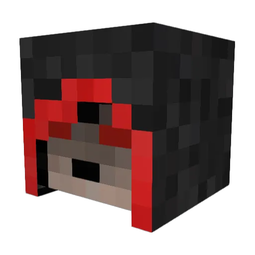 DownySpace15 Minecraft avatar head, 3D render