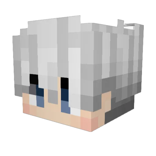 DowonPark Minecraft avatar head, 3D render