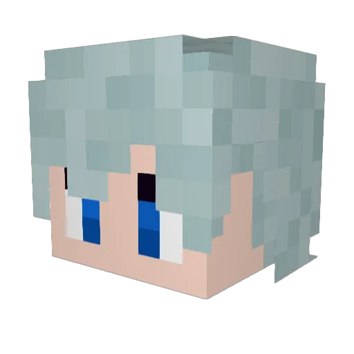 Dowtech Minecraft avatar head, 3D render