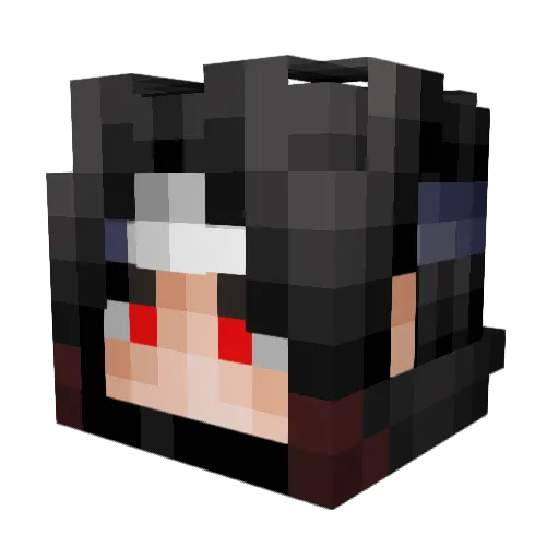 Dowzky Minecraft avatar head, 3D render