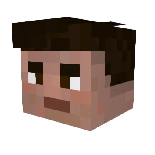 DoxanIYY Minecraft avatar head, 3D render
