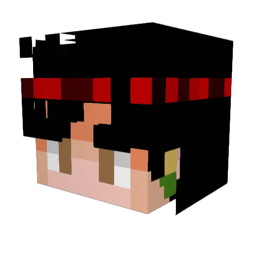 Doxerex Minecraft avatar head, 3D render