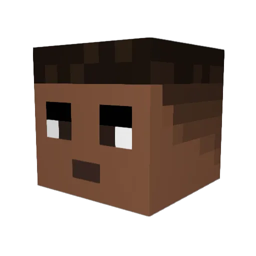 Doxie0310 Minecraft avatar head, 3D render