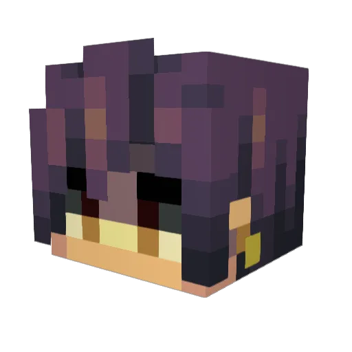 Doximity Minecraft avatar head, 3D render