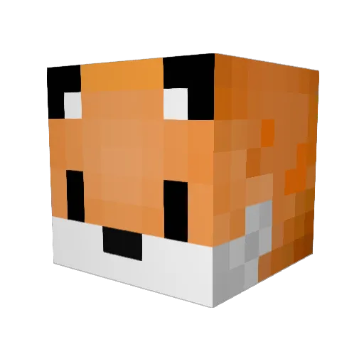 Doxxii Minecraft avatar head, 3D render