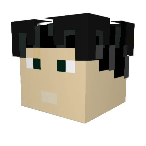 DoyleTheKid Minecraft avatar head, 3D render
